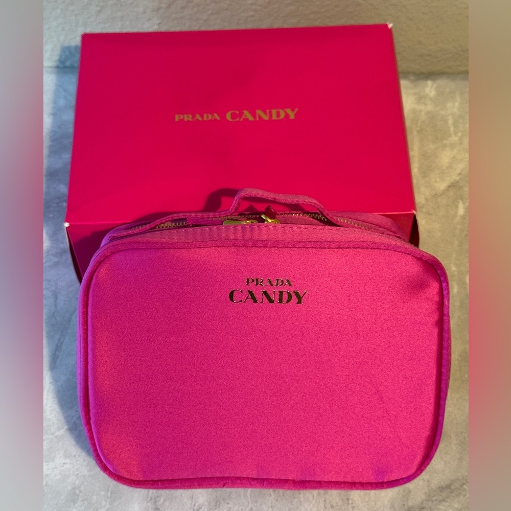 NIB Prada Candy Hot Pink Makeup Case